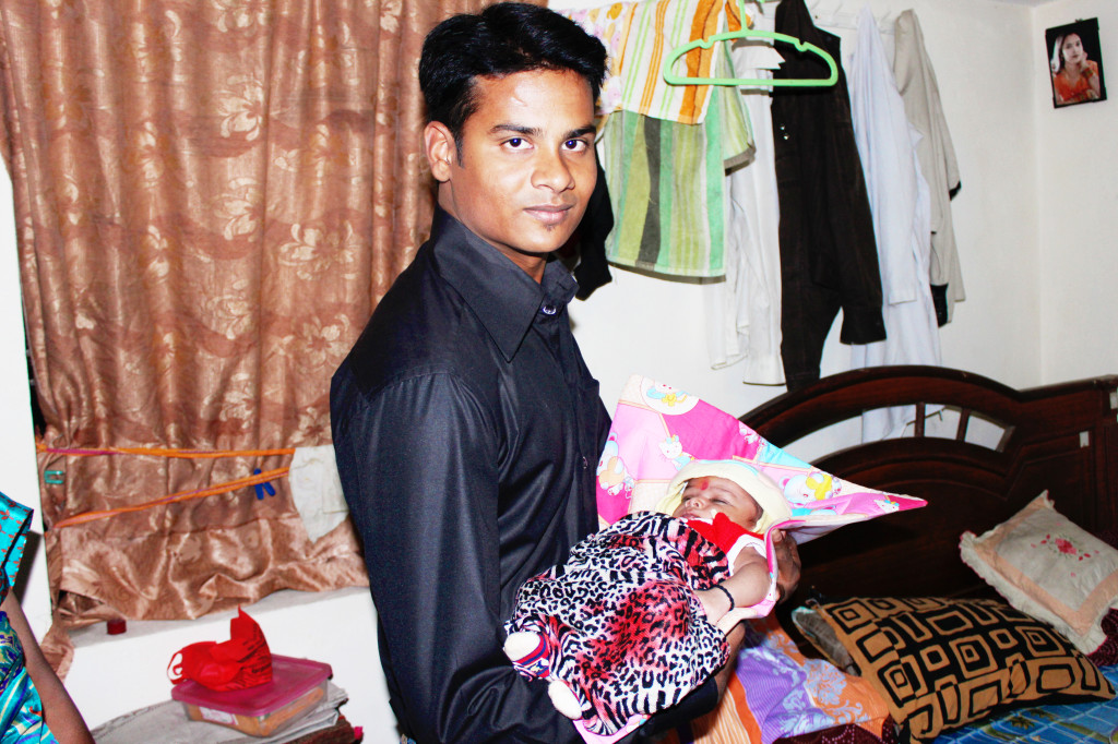 I am 15 days old with Maternal Uncle Nishant